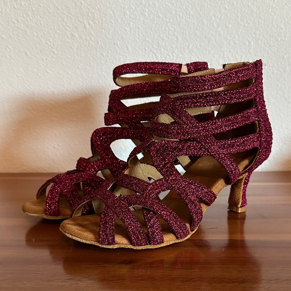 Ankle Dancing Heels Peep Toe Club Party Ankle Sandals Shoes